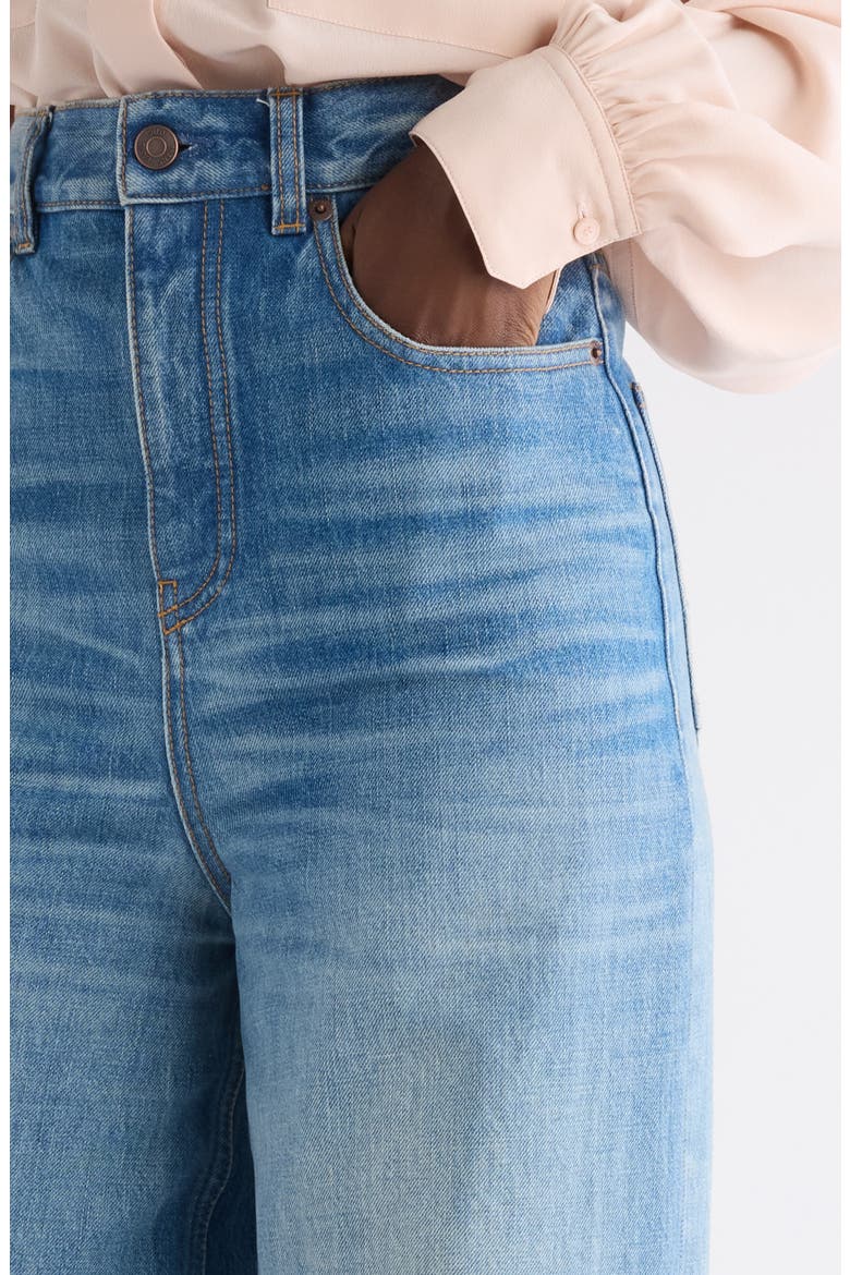 High Waist Wide Leg Jeans, Alternate, color, DREAM BLUE