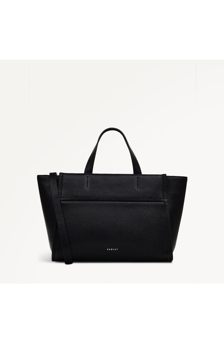 Radley Oak Street Medium Ziptop Satchel Bag, Main, color, Black