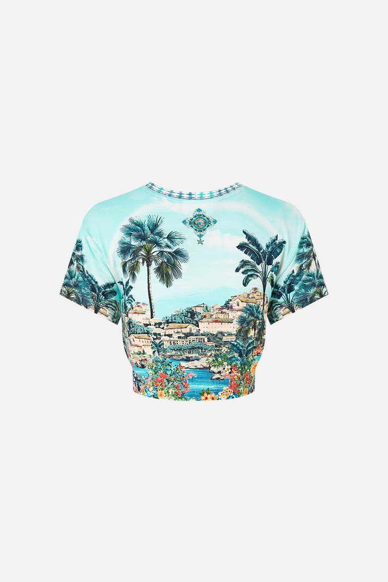 Jersey T-Shirt With Hardware, Alternate, color, Balearic Bebé