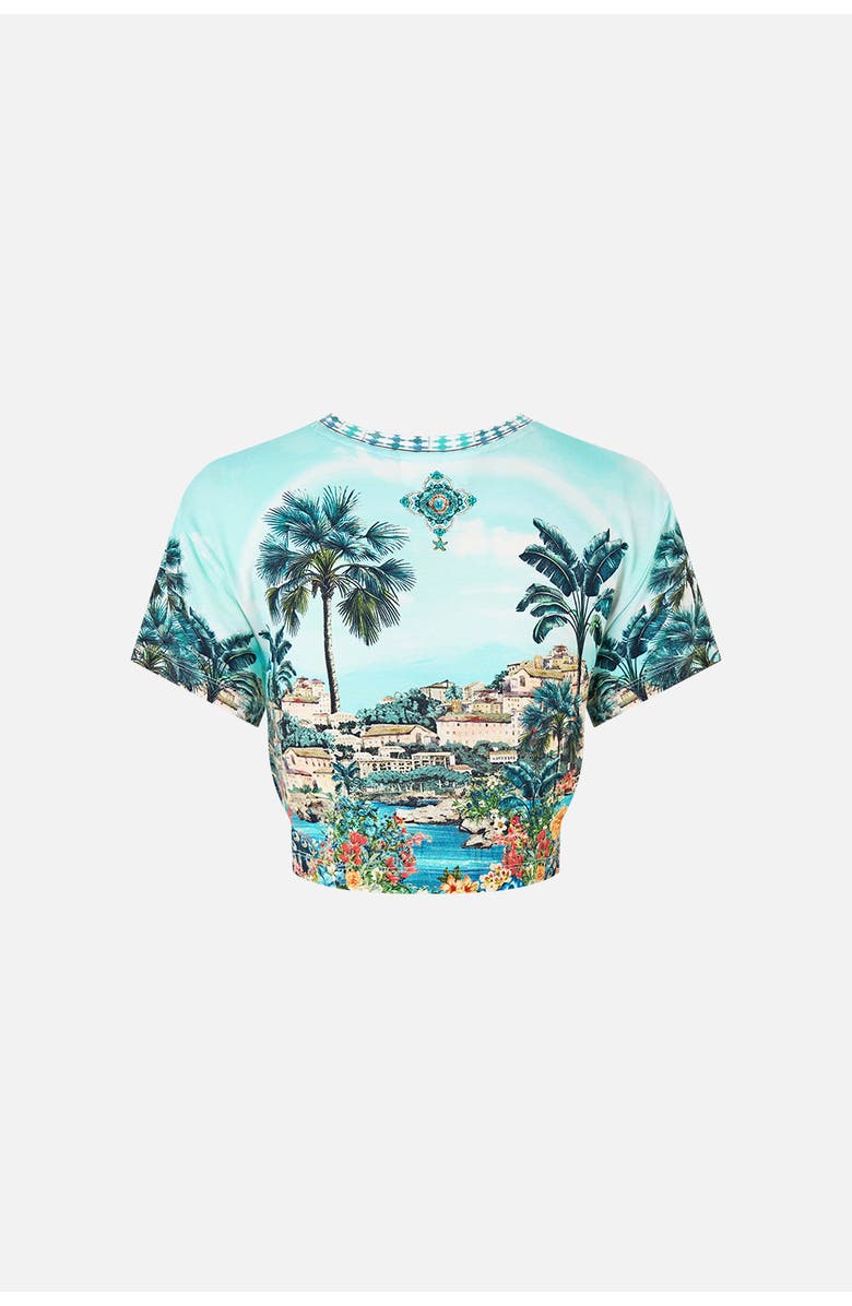 Camilla Jersey T-Shirt With Hardware, Alternate, color, Balearic Bebé