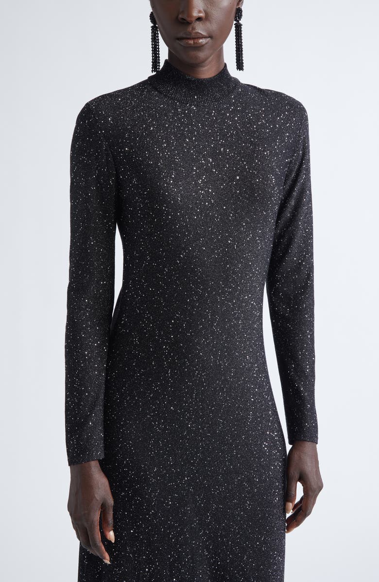 Oscar de la Renta Beaded Tassel Drop Earrings, Alternate, color, Jet