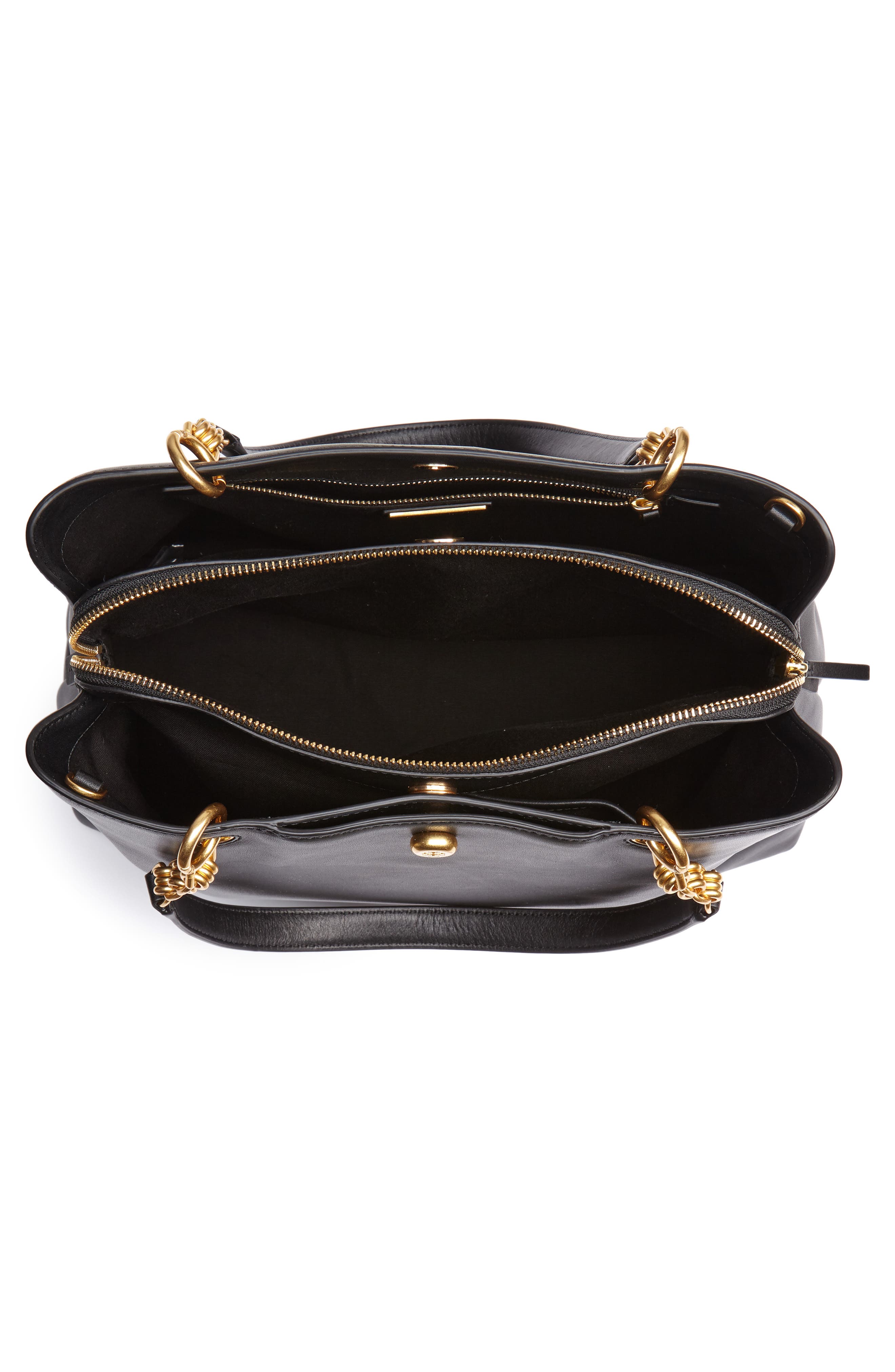 Tory Burch Lily Leather Top Handle Satchel, Alternate, color, 