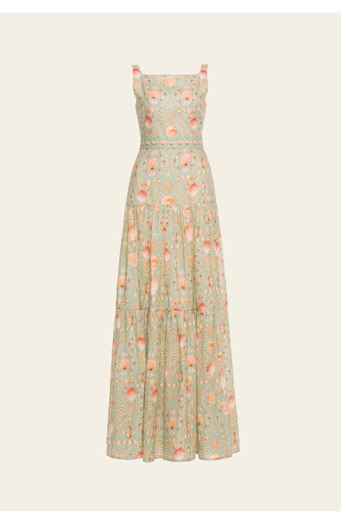 Abeja Playa Maxi Linen Dress