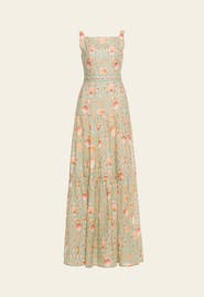 Agua by Agua Bendita Abeja Playa Maxi Linen Dress