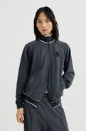 Brunello Cucinelli Cotton smooth French terry sweatshirt with zip and logo