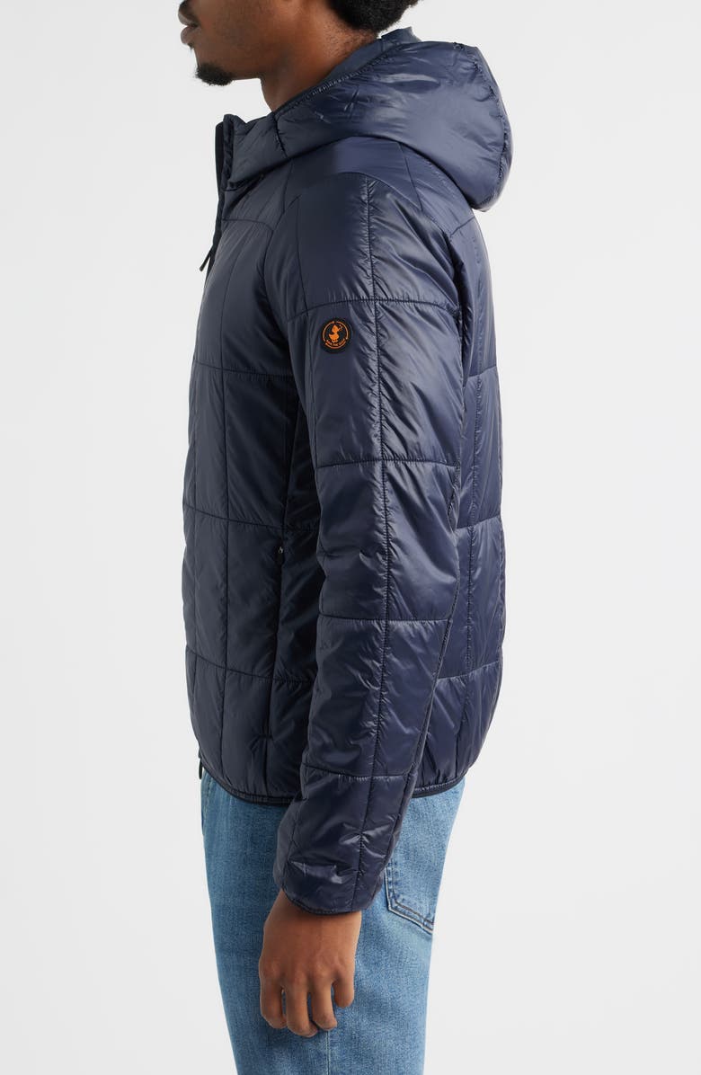 Save The Duck Floyd Water Repellent Puffer Jacket, Alternate, color, Blue Black