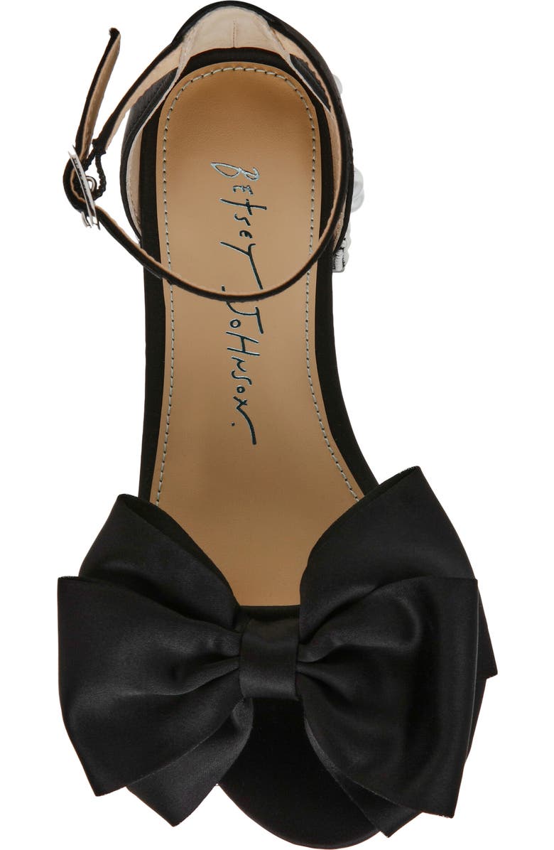 Betsey Johnson Kids' Lulu Ankle Strap Sandal, Alternate, color, Black