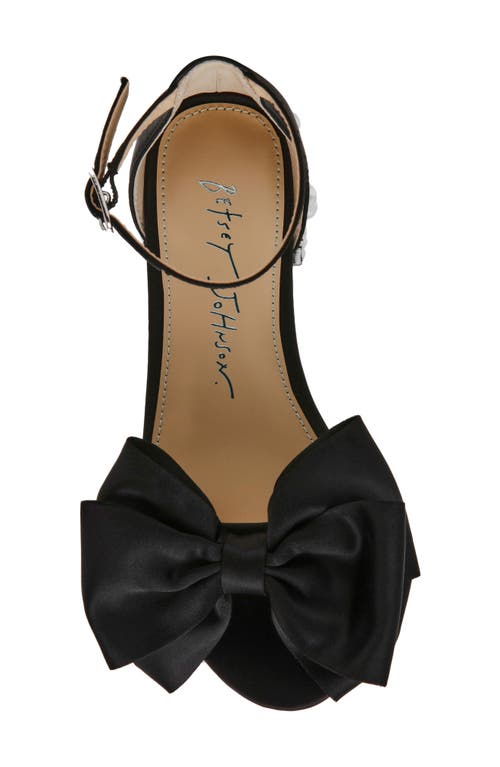 Betsey Johnson Kids' Lulu Ankle Strap Sandal In Black