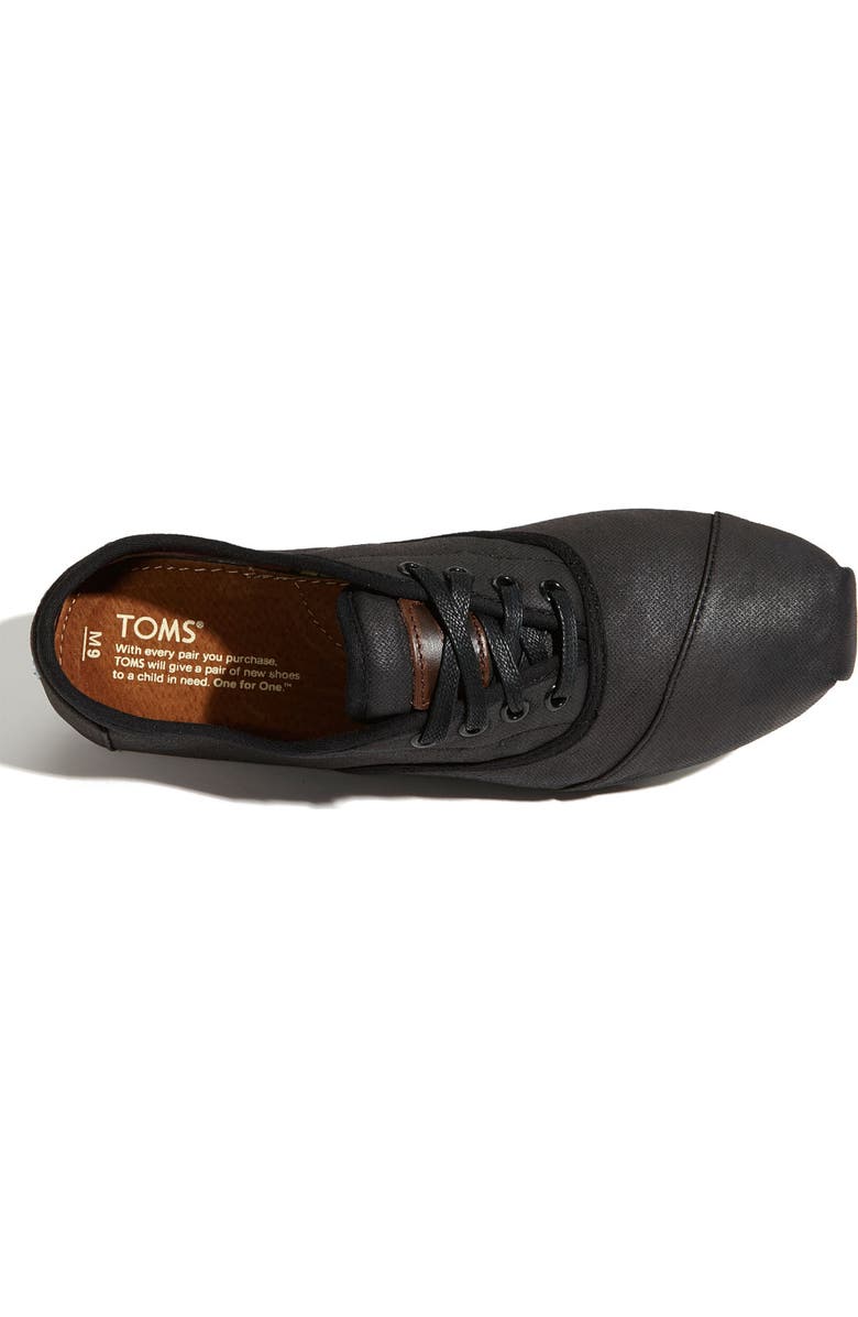 TOMS 'Cordones' Waxed Canvas Sneaker, Alternate, color,