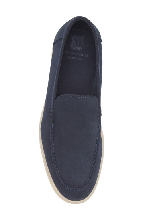 Bruno Magli Primo Leather Loafer In Navy Suede
