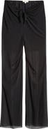 Elan Tie Front Sheer Cover-Up Pants