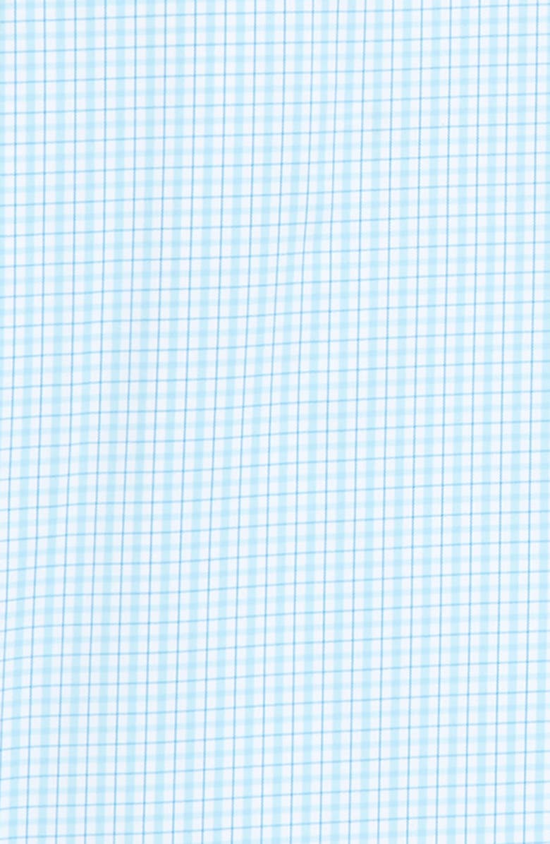 Andrew Marc Kids' Aqua Plaid Long Sleeve Button-Up Shirt, Alternate, color,