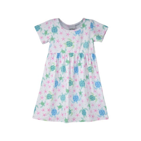 Girl's Playtime UPF 50+ Laya Short Sleeve Tee Dress
