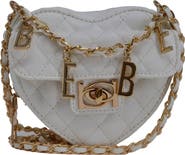 bebe Solana Quilted Heart Crossbody Bag