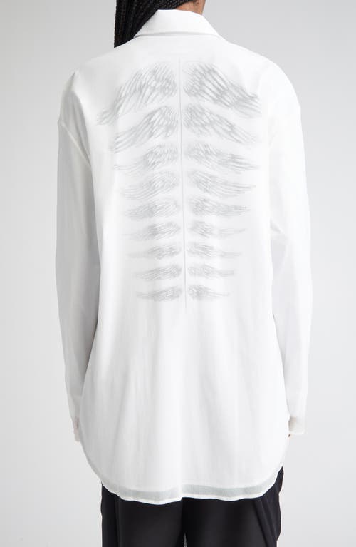 Jean Paul Gaultier The Tattoo Poem Mixed Media Button-up Shirt