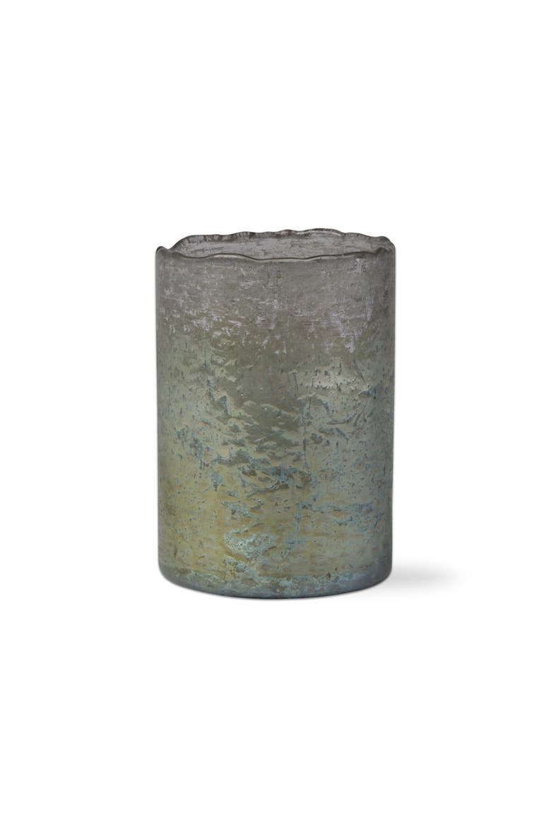 Medium Citronella Organic Ocean Scented Glass Candle, Main, color, Green