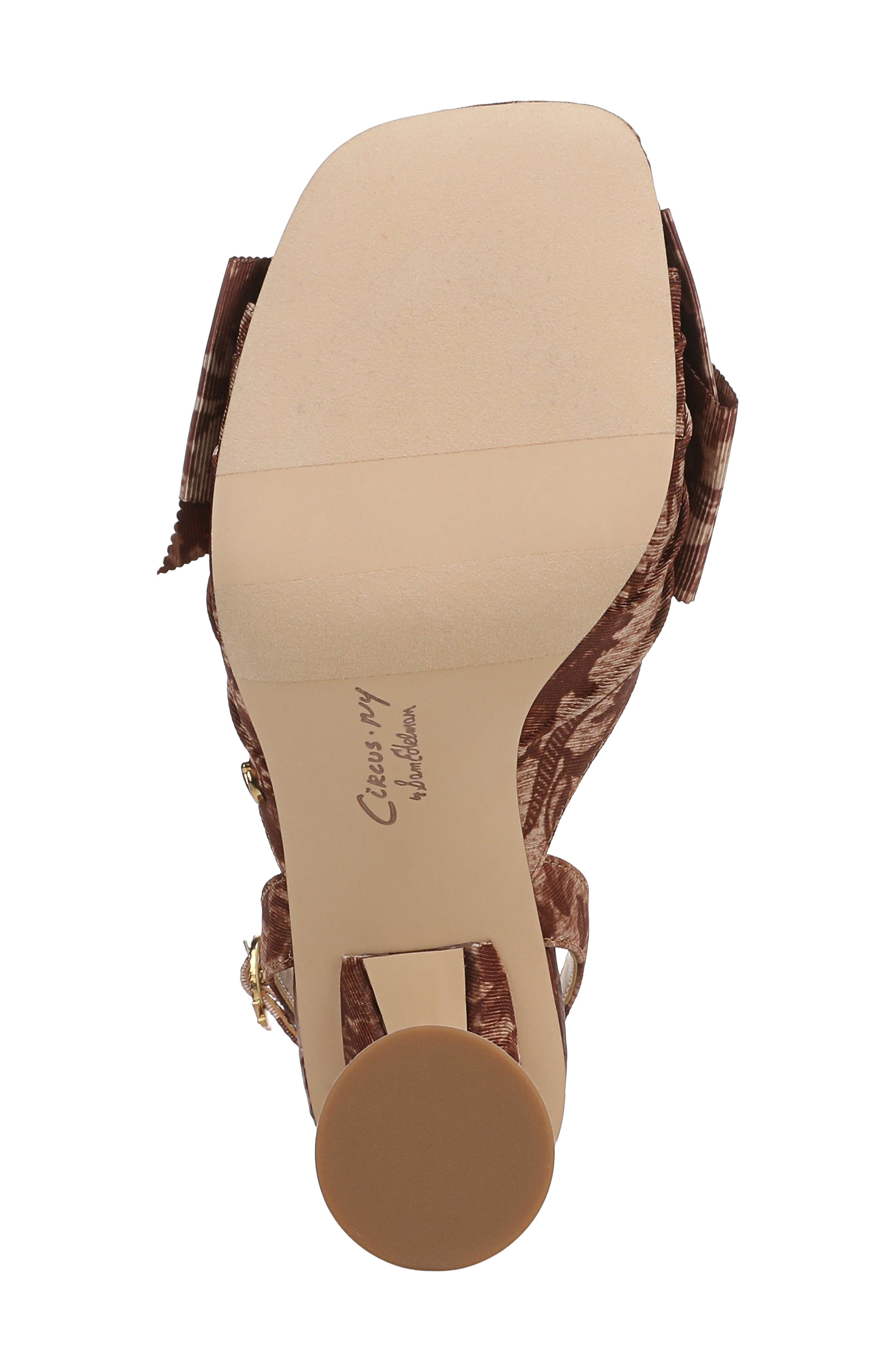 Circus NY by Sam Edelman Wilma Ankle Strap Sandal, Alternate, color, Rich Cognac Multi