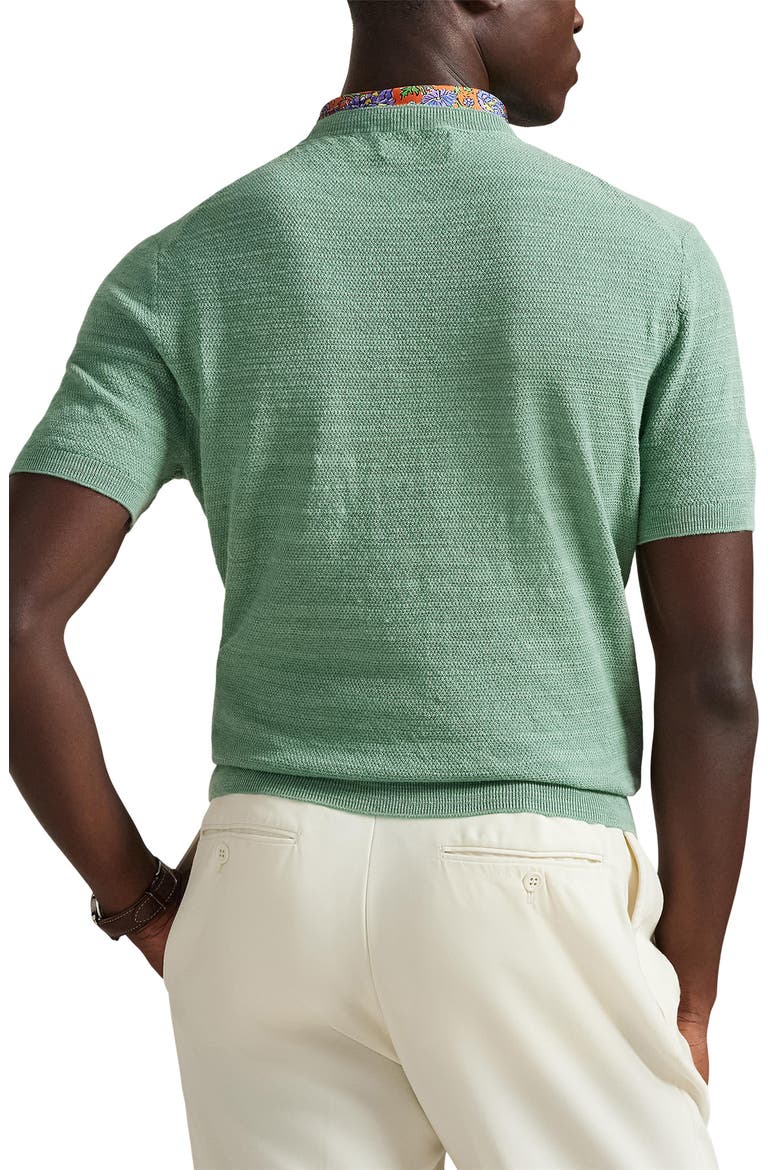 Textured Seed Stitch Cotton & Linen Sweater, Alternate, color, FADED MINT