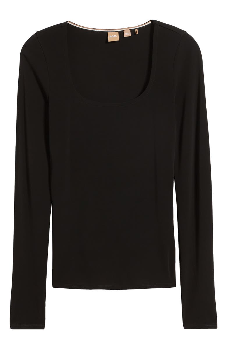 BOSS Etacha Scoop Neck Top, Alternate, color, 