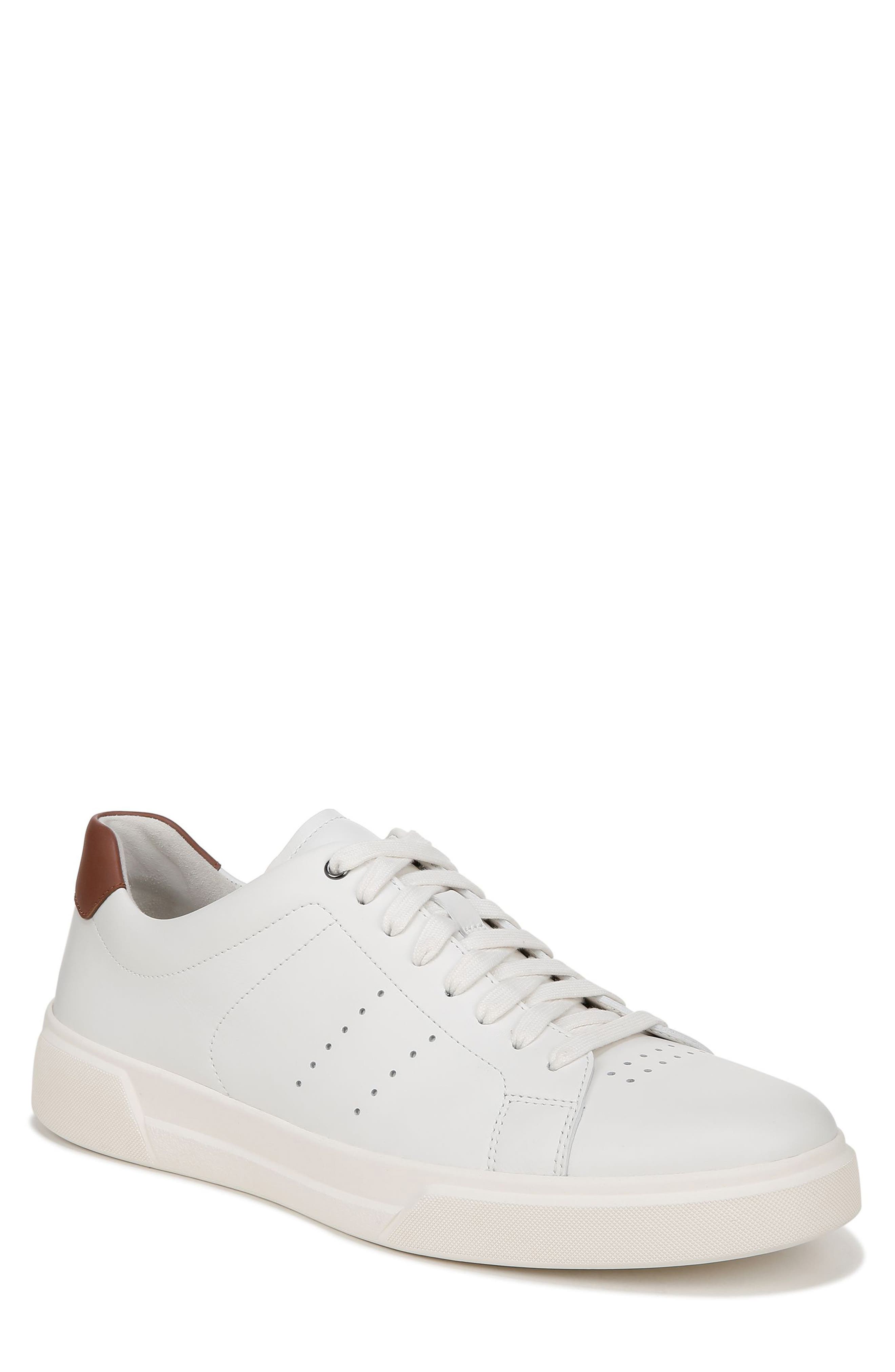 vince white leather sneaker