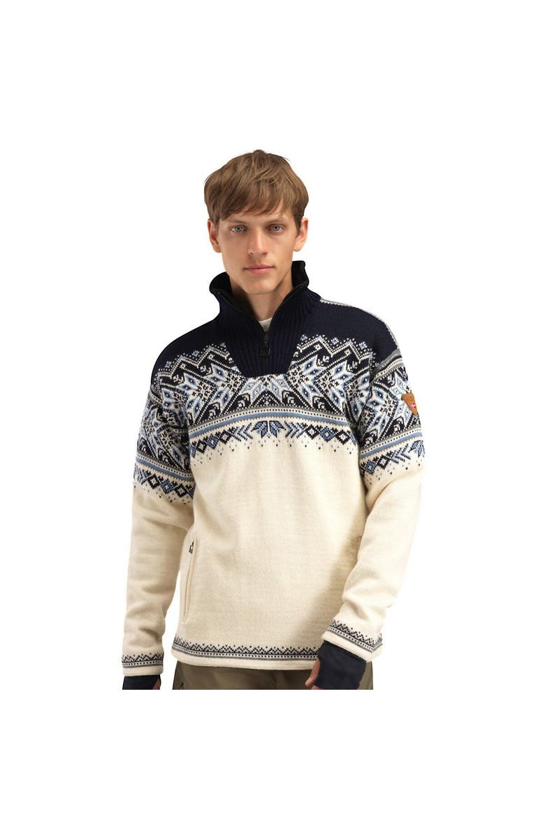 Dale of Norway Vail Weatherproof Sweater - Men's, Main, color, Off White/Smoke/Navy Blue