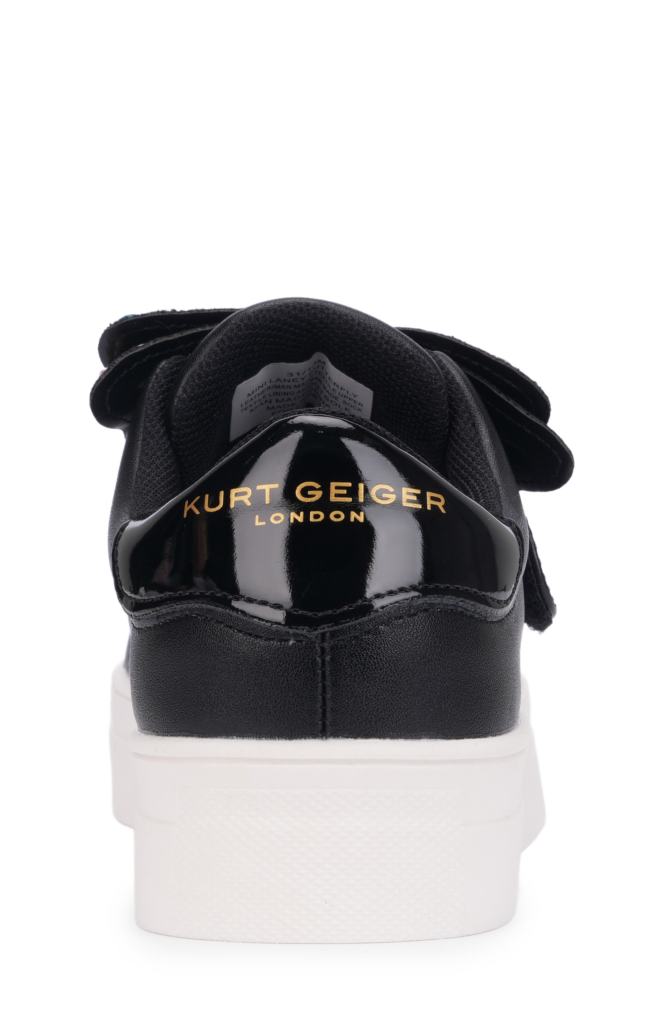 Kids' Mini Laney Butterfly Sneaker, Alternate, color, BLACK