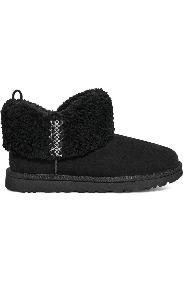 UGG<sup>®</sup> Ultra Mini Braid Genuine Shearling Bootie, Alternate, color,