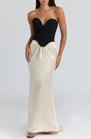 HOUSE OF CB Sorcha Mixed Media Cocktail Dress