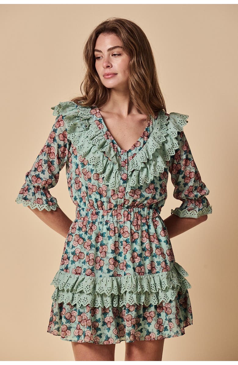 The Shirt by Rochelle Behrens The Nicky Dress, Alternate, color, Aqua