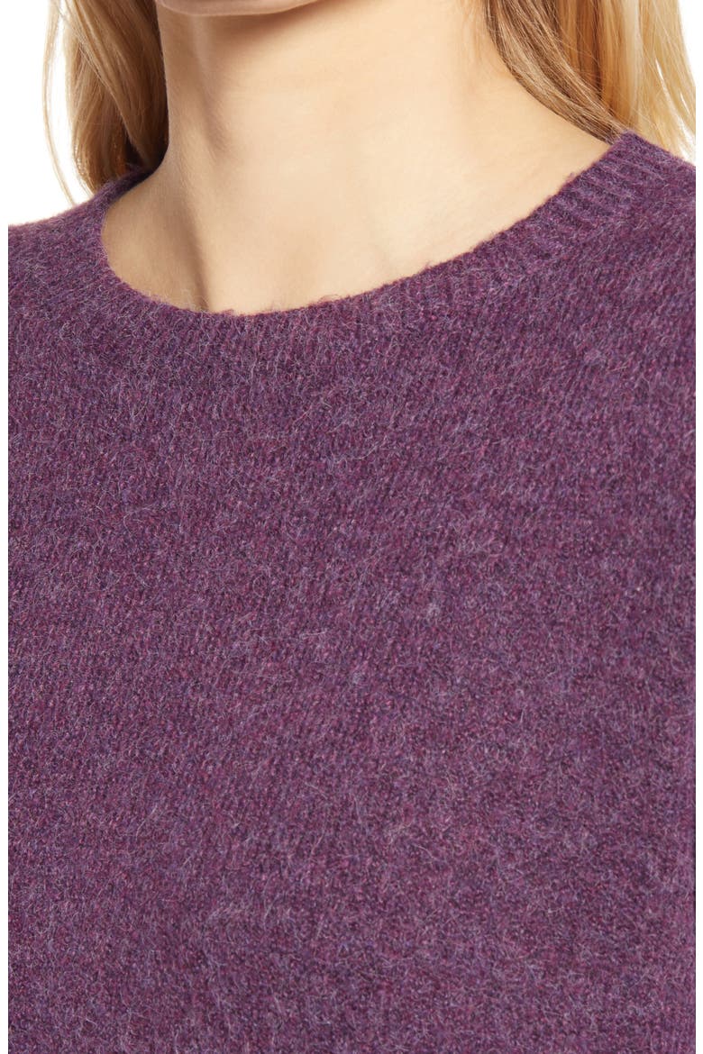 Crewneck Sweater, Alternate, color, PURPLE SHADOW
