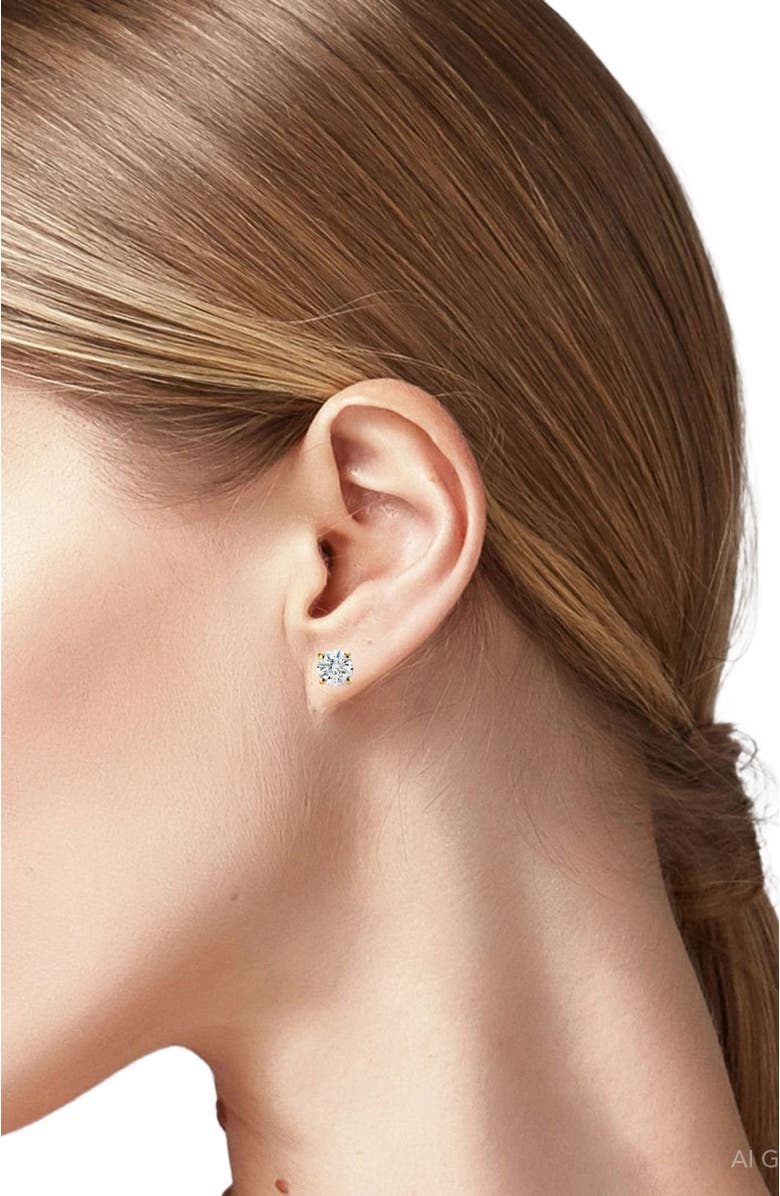 Bliss Diamond Certified 2.00Ct TW Diamond Studs Screw Back 14k Gold Lab Grown, Alternate, color, 