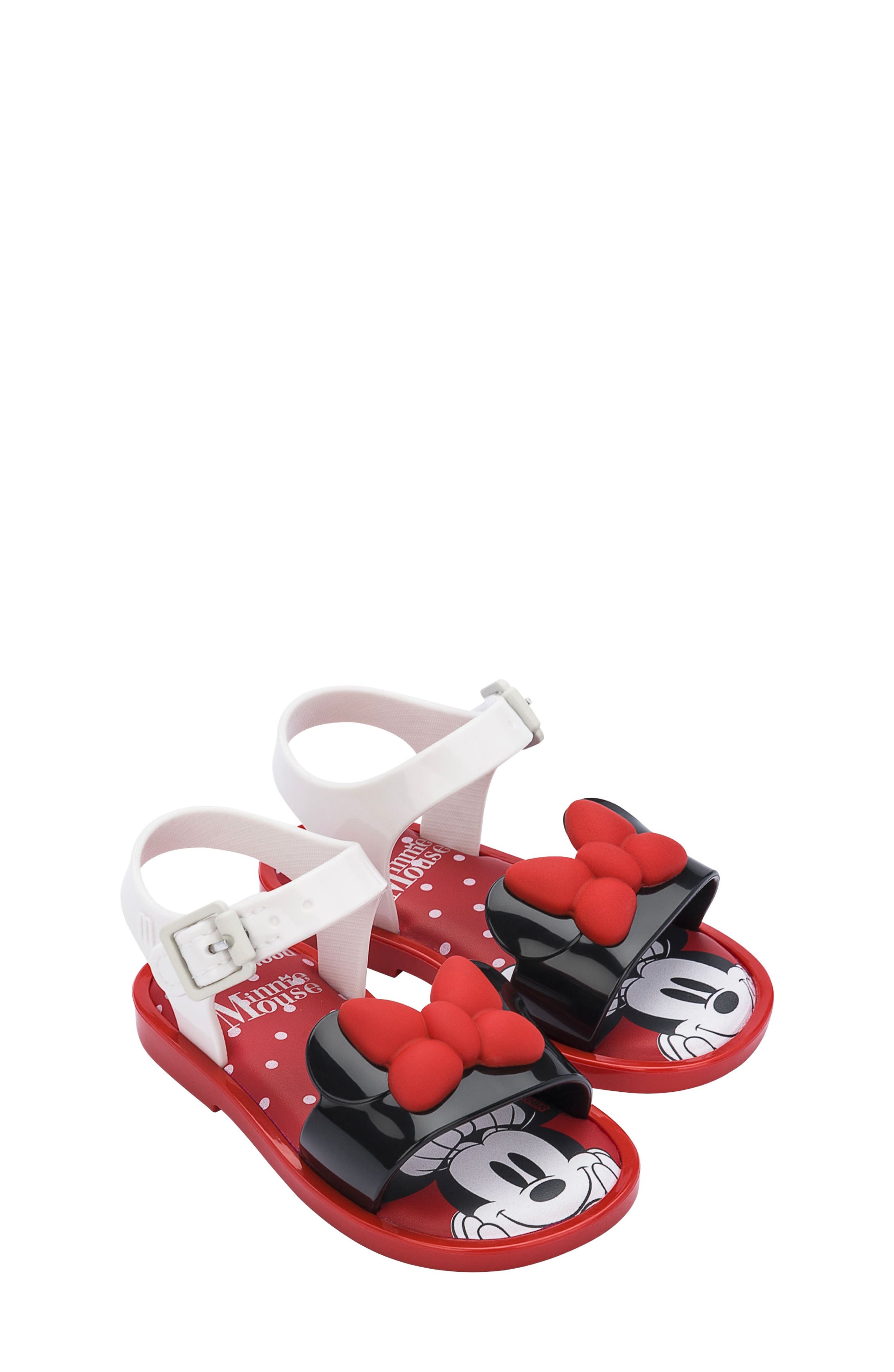 Mini Melissa x Disney<sup>®</sup> Minnie Mouse Sandal, Main, color, 