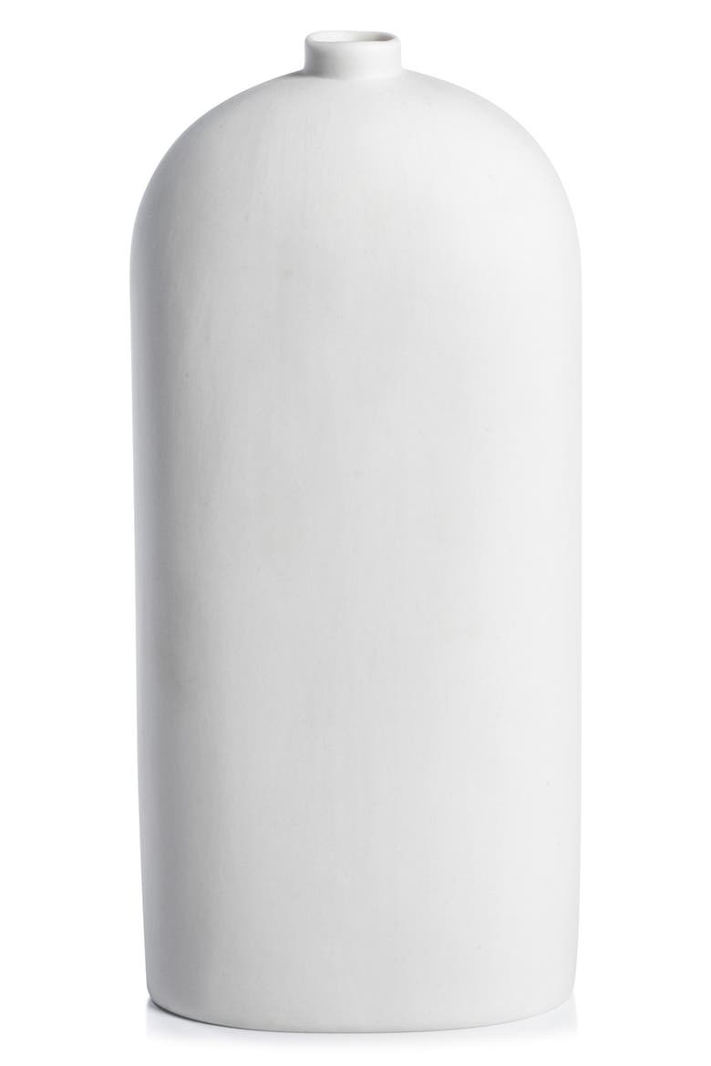 Lucca Ceramic Vase, Main, color, WHITE