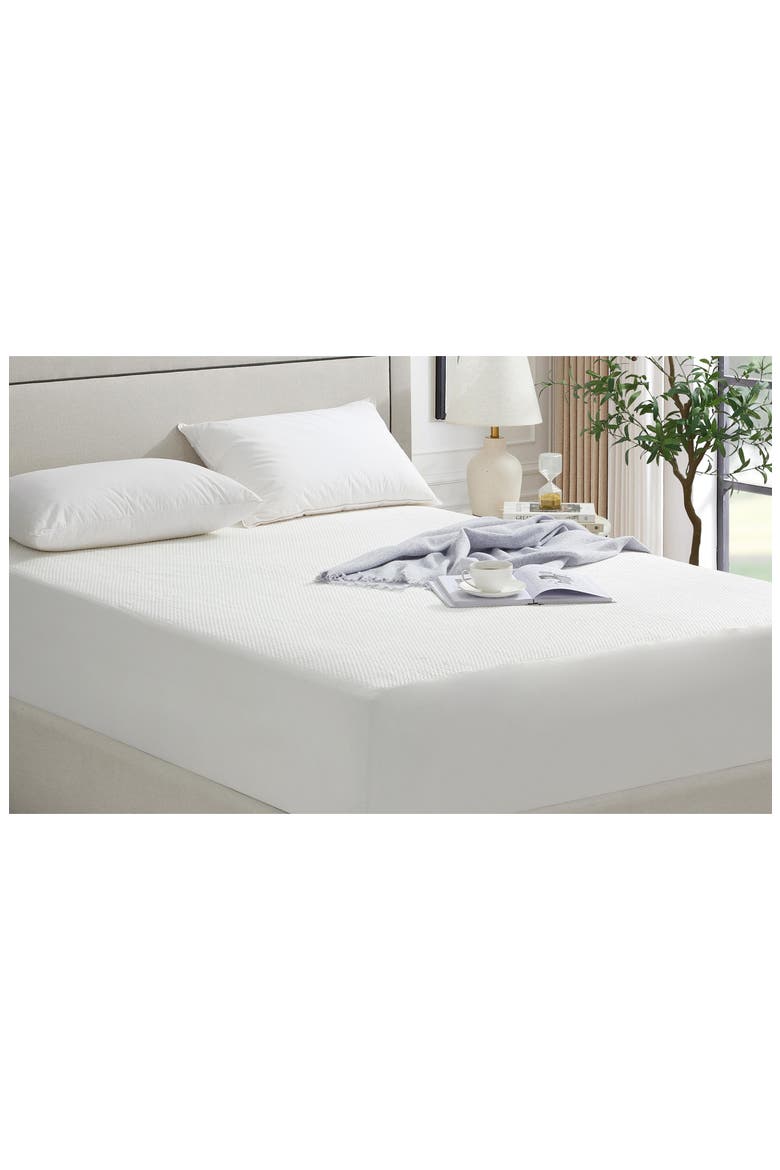 Ice Cooling Waterproof Mattress Topper, Main, color, WHITE
