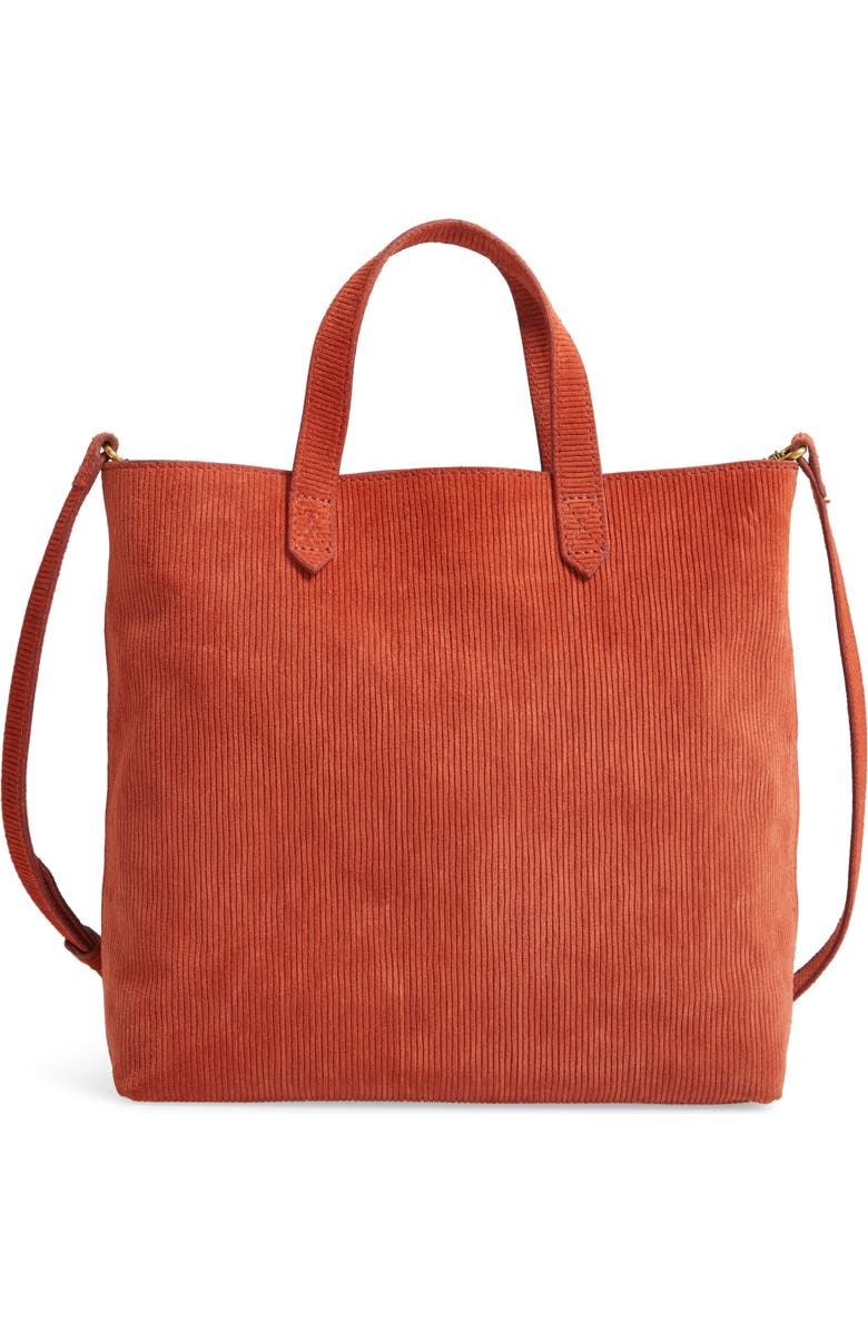 Madewell The Zip-Top Transport Corduroy Suede Crossbody Bag, Main, color,