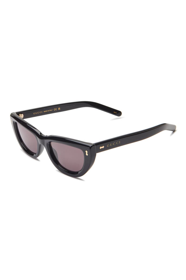 51mm Cat Eye Sunglasses, Alternate, color, BLACK BLACK GREY