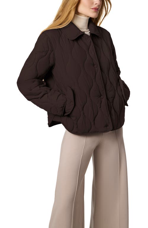 Bernardo Quilted Jacket In Brown