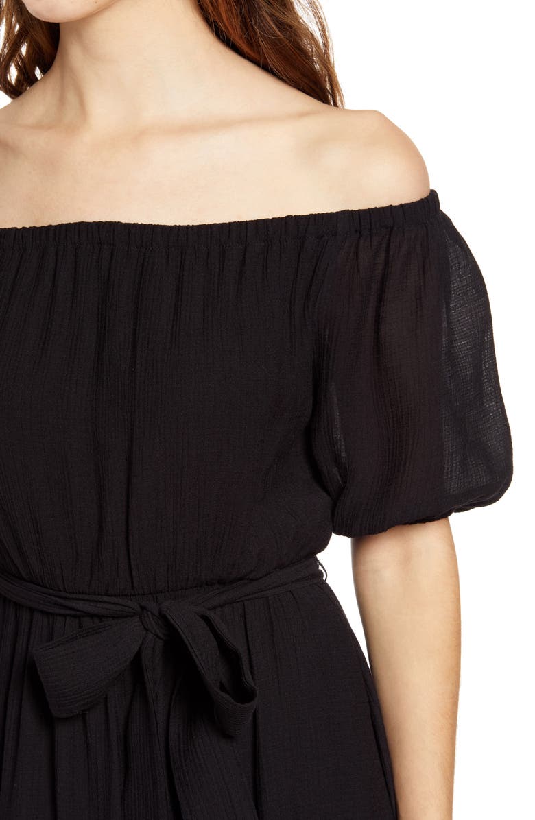 All in Favor Off the Shoulder Minidress, Alternate, color, 