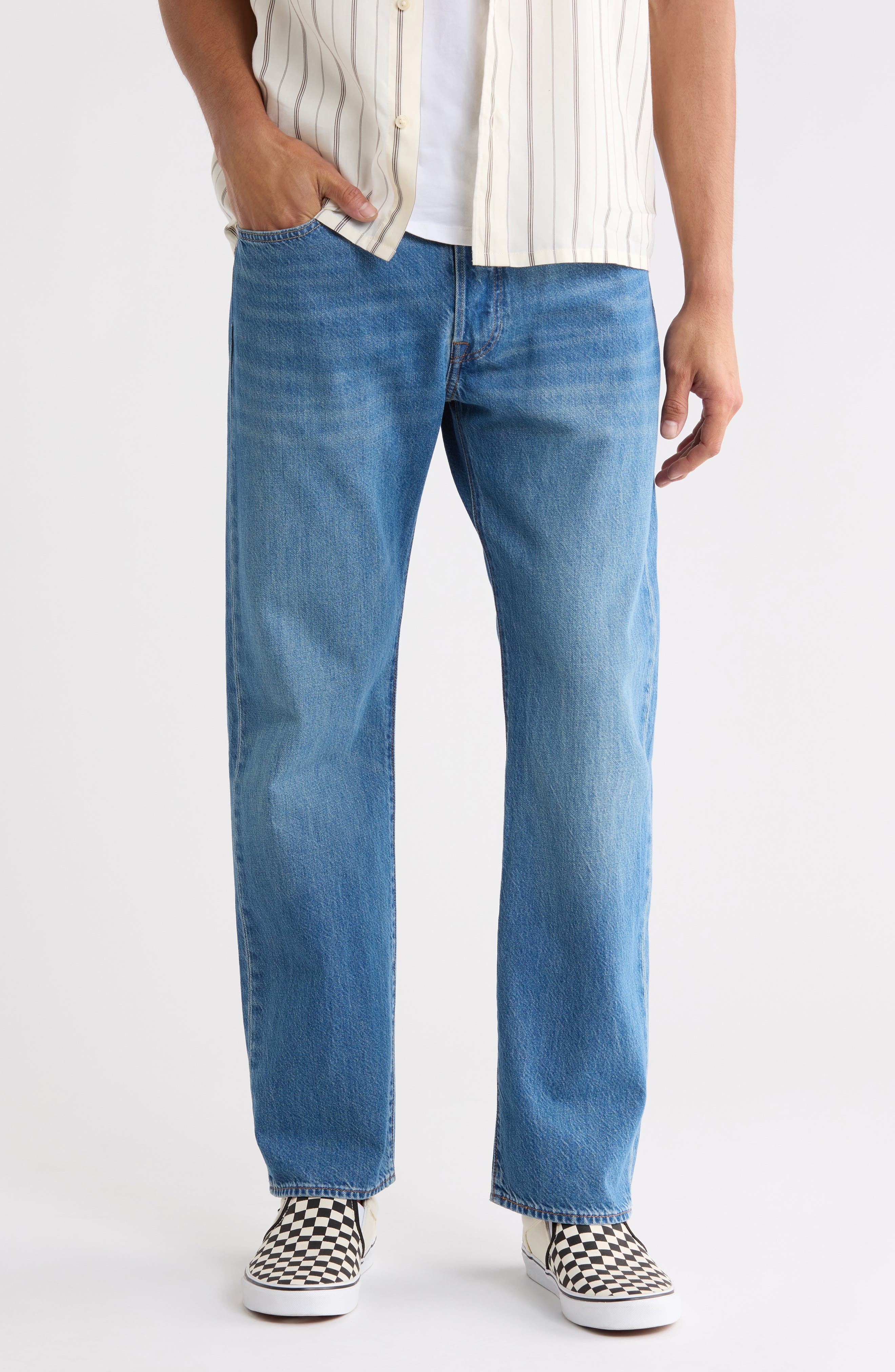 501® Original Regular Rise Straight Leg Jeans