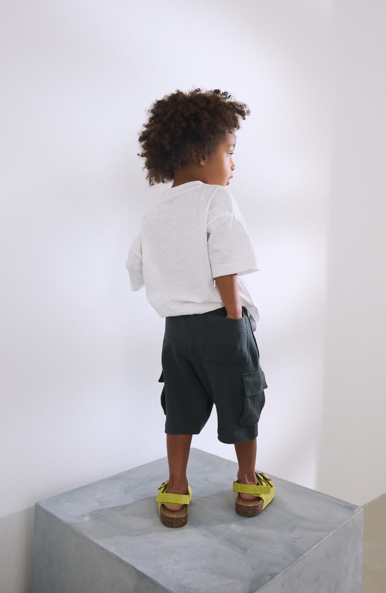 NEXT Kids' Palm Graphic T-Shirt & Drawstring Cargo Shorts Set, Alternate, color,