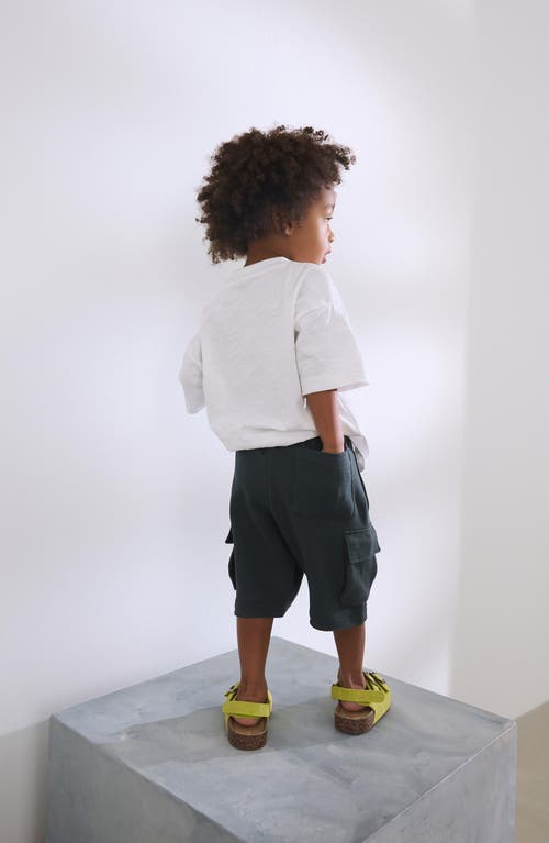 NEXT NEXT KIDS' PALM GRAPHIC T-SHIRT & DRAWSTRING CARGO SHORTS SET 