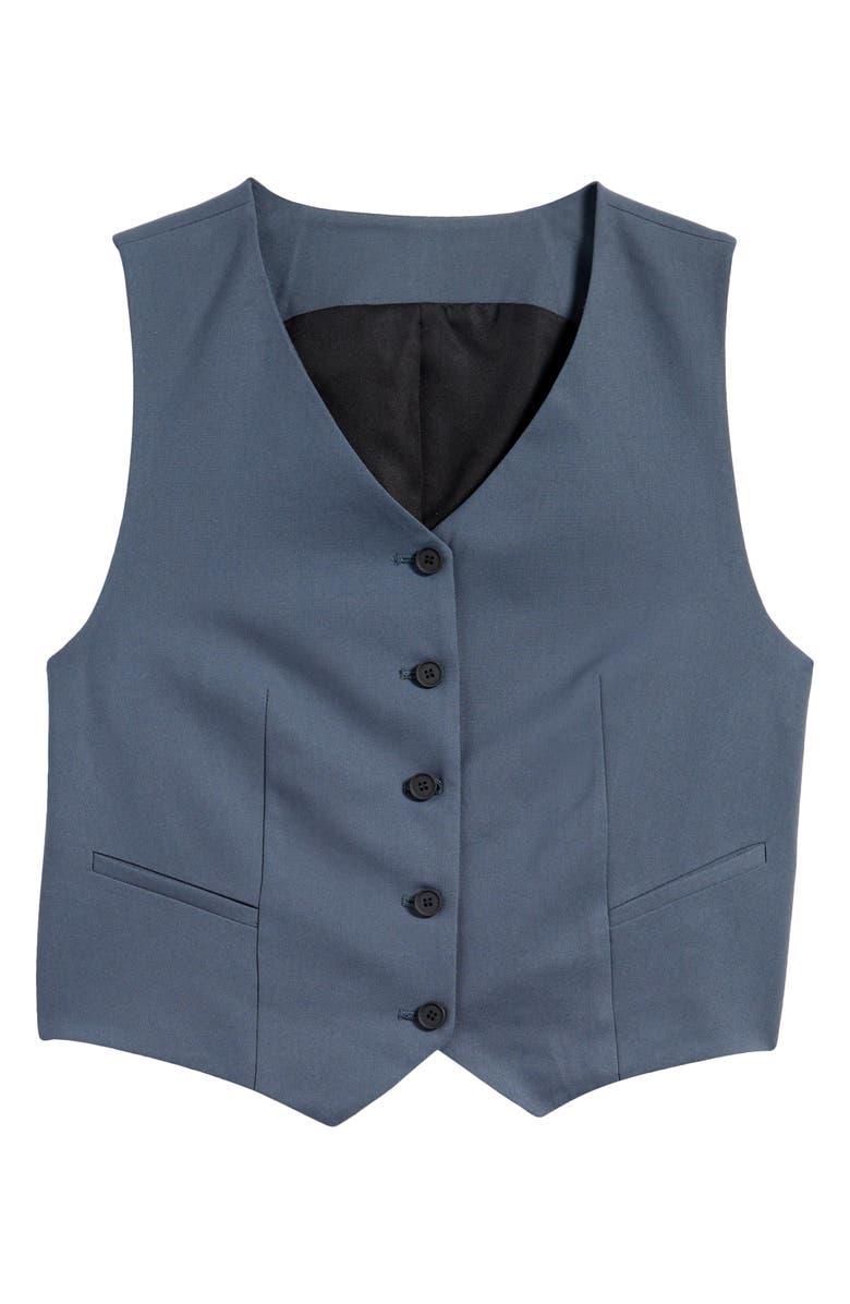AllSaints Aleida Lightweight Vest, Alternate, color, Turbulence Grey