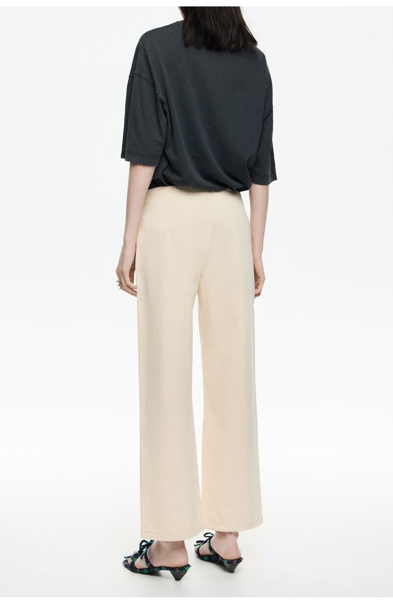 Bimba y Lola Denim Ankle-Length Jeans, Alternate, color, Ivory