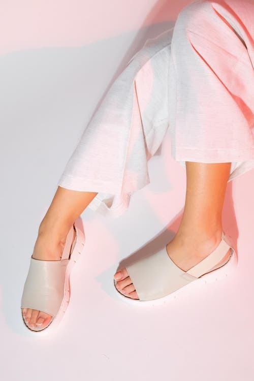 Forever & Always Shoes Londoi Elastic Strap Leather Sandal