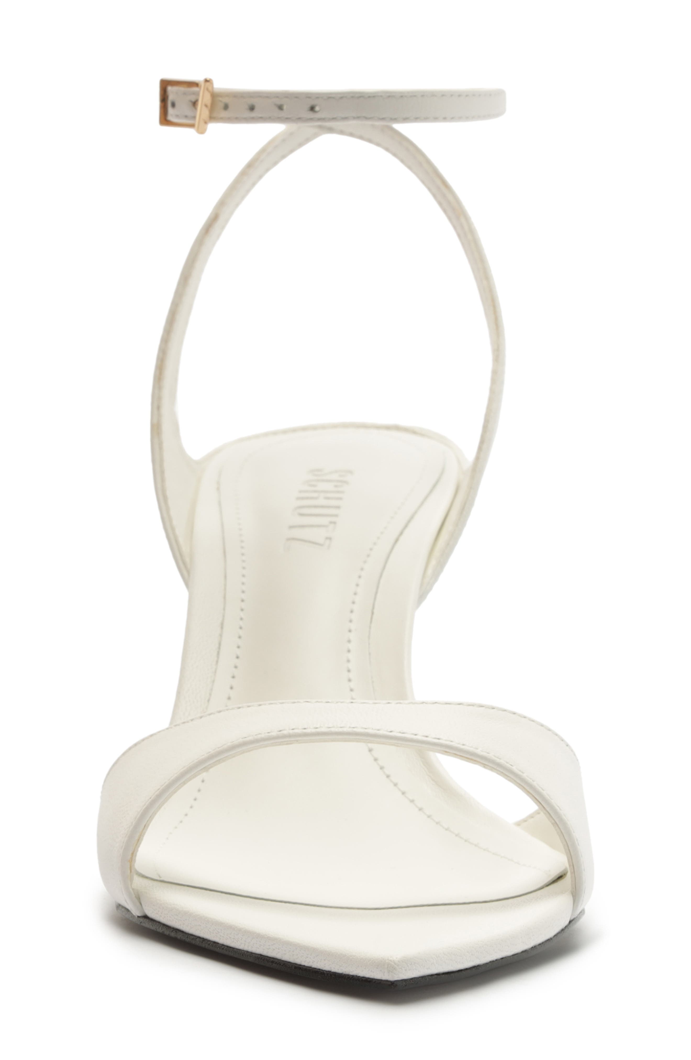 Zosia Ankle Strap Sandal, Alternate, color, WHITE
