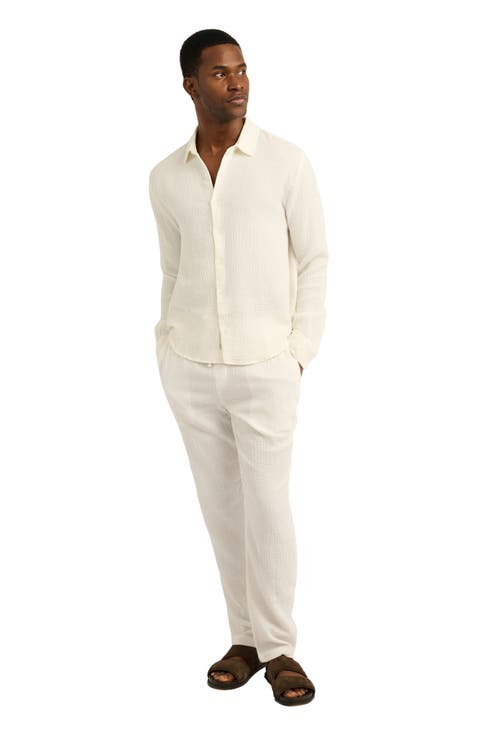 Cotton Gauze Long Sleeve Shirt