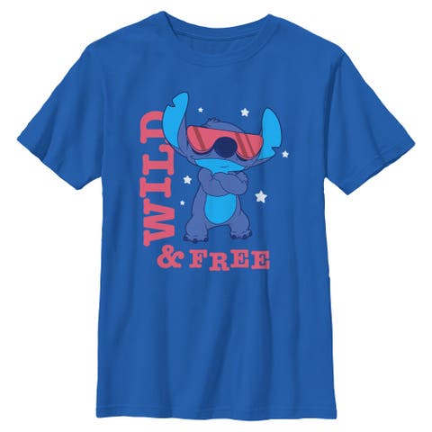 Boy's Lilo & Stitch Wild and Free Pose  Graphic T-Shirt