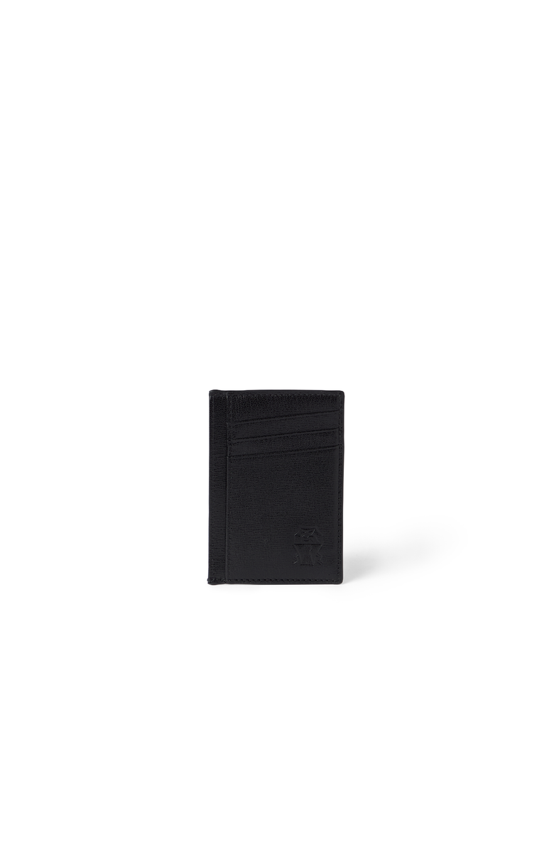 Brunello Cucinelli Capretta card holder, Main, color, Black