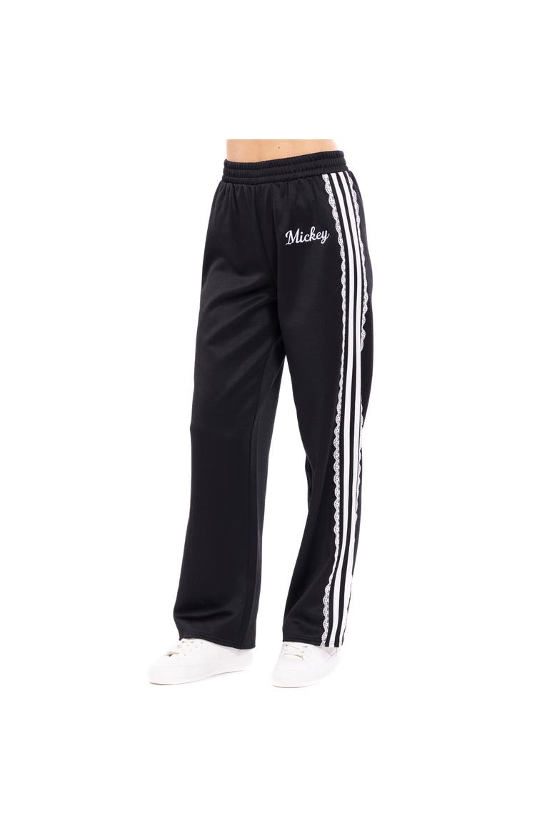 Mickey Mouse Track Pants, Alternate, color, Jet Black Mickey