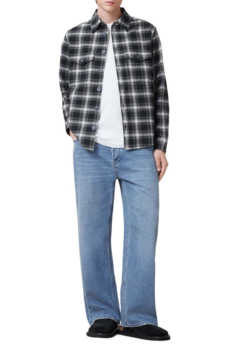 AllSaints Hamura Plaid Long Sleeve Shirt, Alternate, color, 